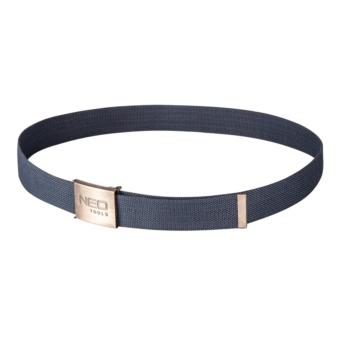 TOP-81-901--Pasek Premium, długość 130 cm, wykonany z bawełny, metalowa klamra z logo NEO Tools, metalowa końcówka, Premium Line