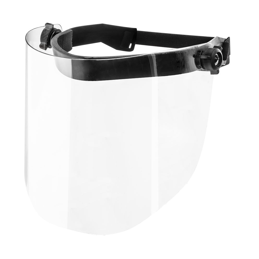 TOP-82S220--Osłona przeciwodpryskowa twarzy, pierwsza klasa optyczna, odporność na uderzenie o średniej energii, poliwęglan, grubość 1 mm, CE