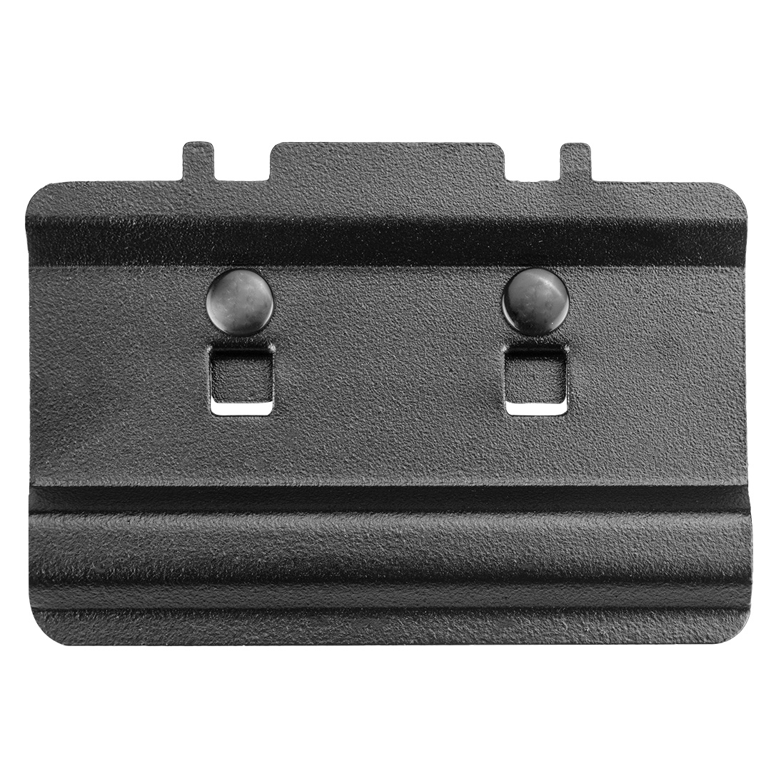 TOP-84-502--Hak na box mały, rozmiar 10x6.5 cm, stal SPCC, grubość stali 1mm, do zawieszenia pojemników magazynowych na perforacjach narzędziowych, kompatybilne z perforacją narzędziową Neo 84-500 i 84-501