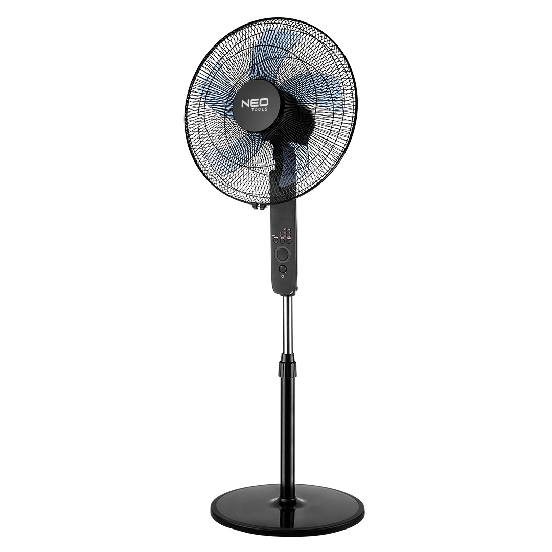 TOP-90-002--Wentylator podłogowy 45W, średnica wiatraka 40 cm, 3 prędkości nawiewu, oscylacja: lewo-prawo, timer od 0,5 - 7,5 h, pilot zdalnego sterowania, 3 tryby pracy: normal/sen/natura, skrzydła z wysokiej jakości ABS.