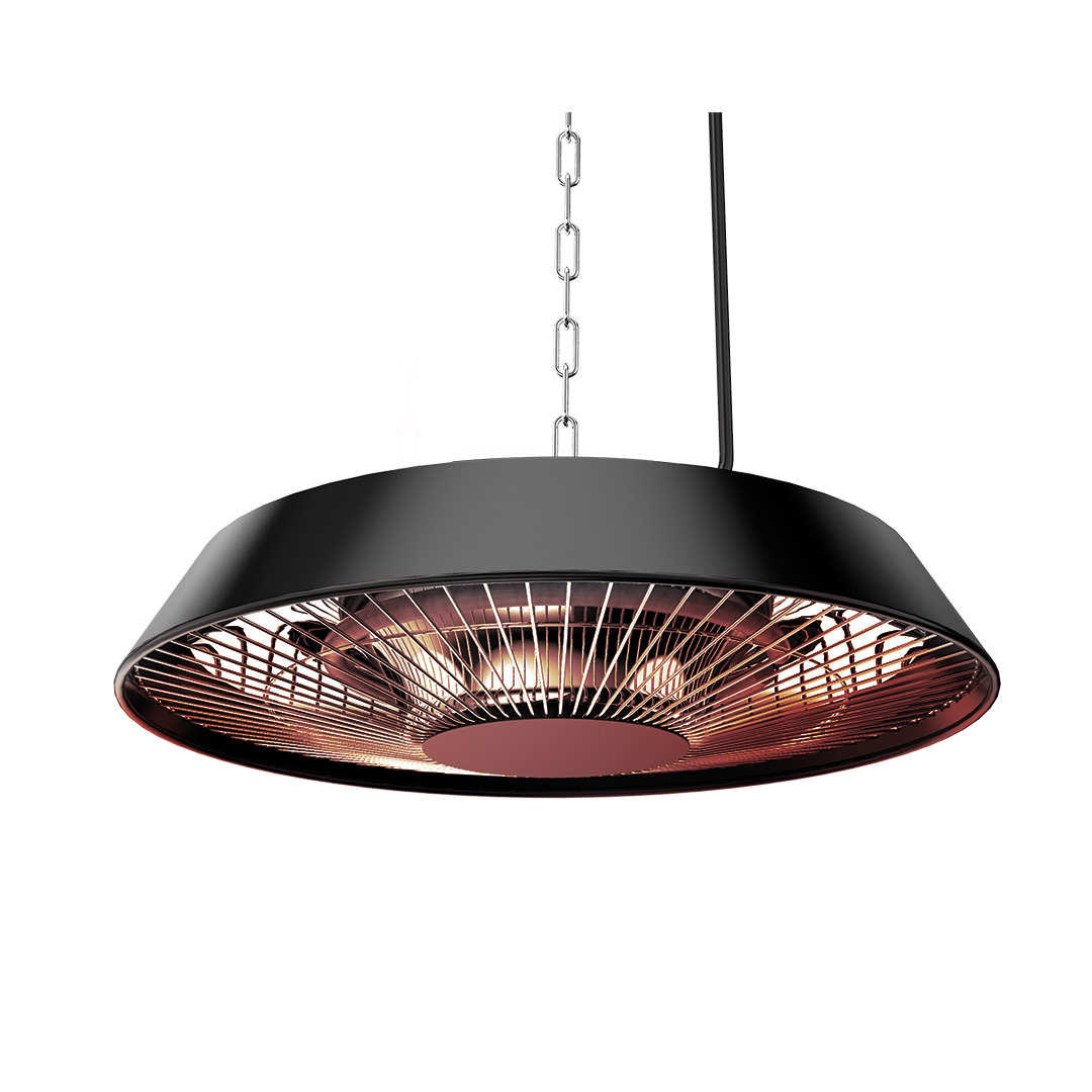 TOP-90-037--Promiennik sufitowy 1500W, aluminiowy, bez pilota, włącznik, element grzejny halogen lamp, IP44