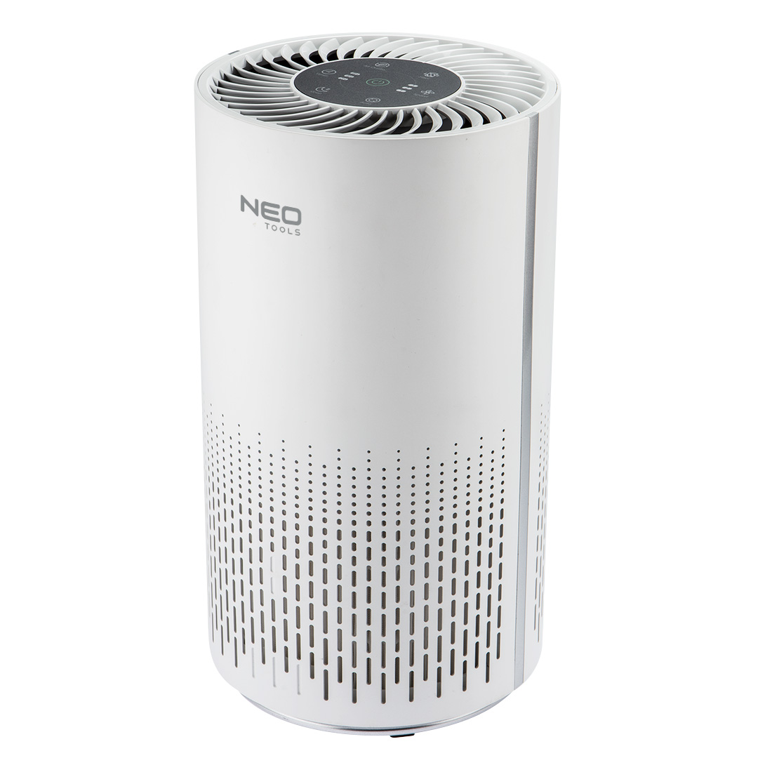 TOP-90-122--Oczyszczacz powietrza 4 w 1 HEPA H13, wydajność (CADR) 200 m 3/h, maksymalna powierzchnia pomieszczenia 22 m 2, moc 35W, filty: wstępny, HEPA H13, weglowy, Charcoal filtr, timer, 3 prędkości pracy, tryb nocny, tryb automatyczny, wskaźnik jakości powi