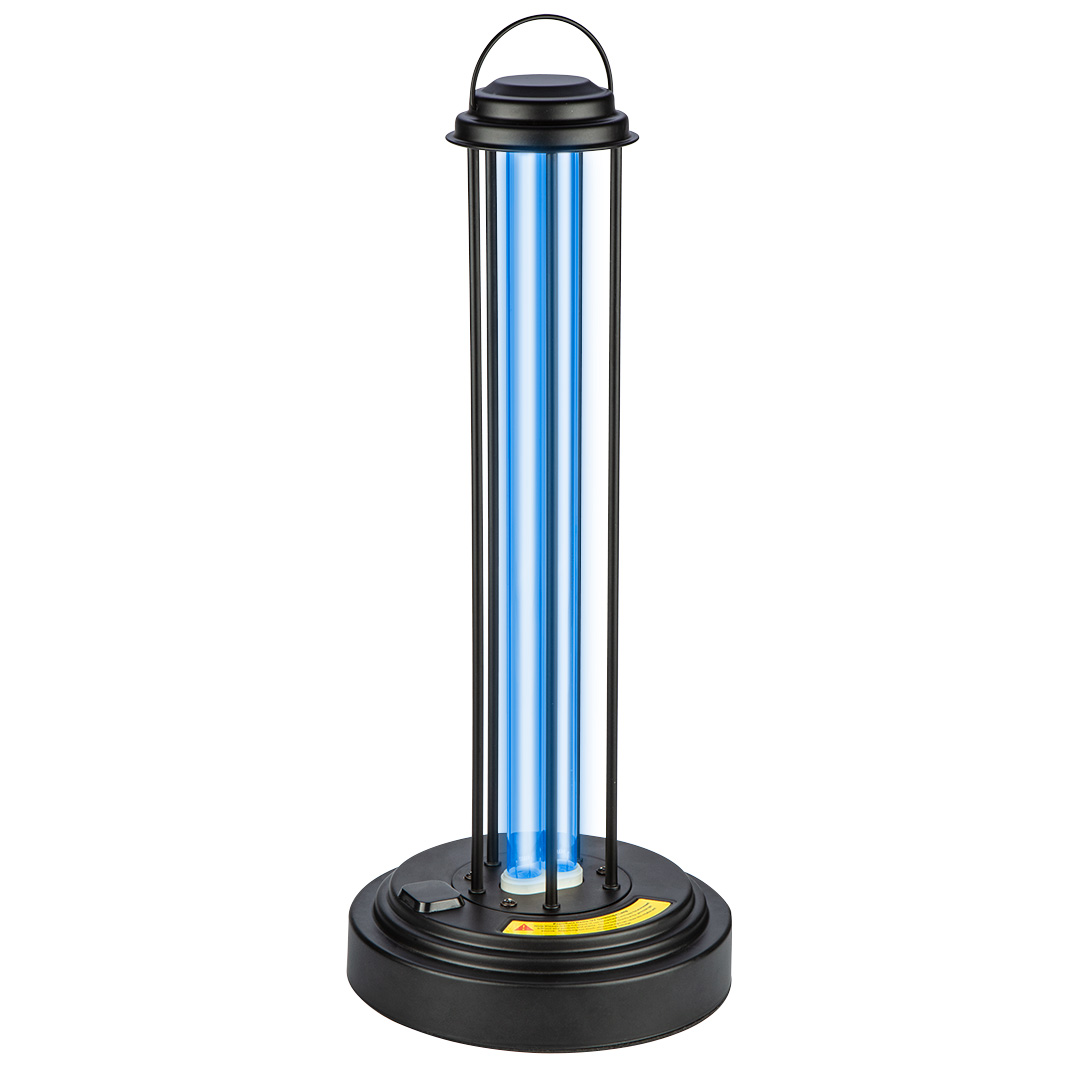 TOP-90-130--Lampa UVC dezynfekująca, bakteriobójcza, wirusobójcza, ozonowanie, 38W, do dezynfekcji wasztatów, hoteli, hosteli, restauracji, mieszkania, biura, kuchni, łazienki, wc, samochódu, do dezynfekcji przedmiotów (np. smartfony, laptopy), zabija bakterie, 