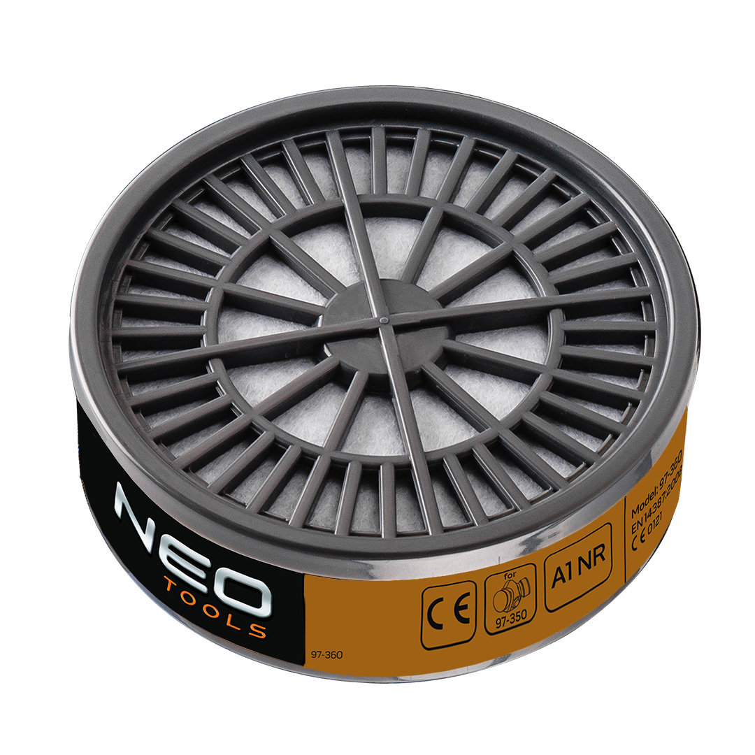TOP-97-360--Pochłaniacz A1 NR, ochrona przed oparami organicznymi, do stosowania z półmaską NEO 97-350, CE