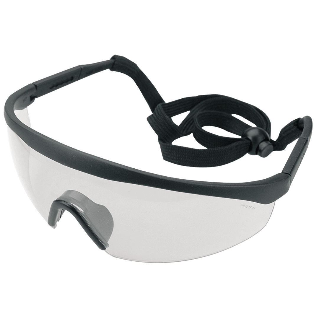 TOP-97-510--Okulary ochronne, białe, regulowane zauszniki, klasa odporności F (odporność na uderzenie cząstkami o dużej prędkości (do 45 m/s) przy niskiej energii uderzenia, Filtr UV 2C-1,2- ochrona przed promieniowanie UV , lepsze rozpoznawanie kolorów, stopień