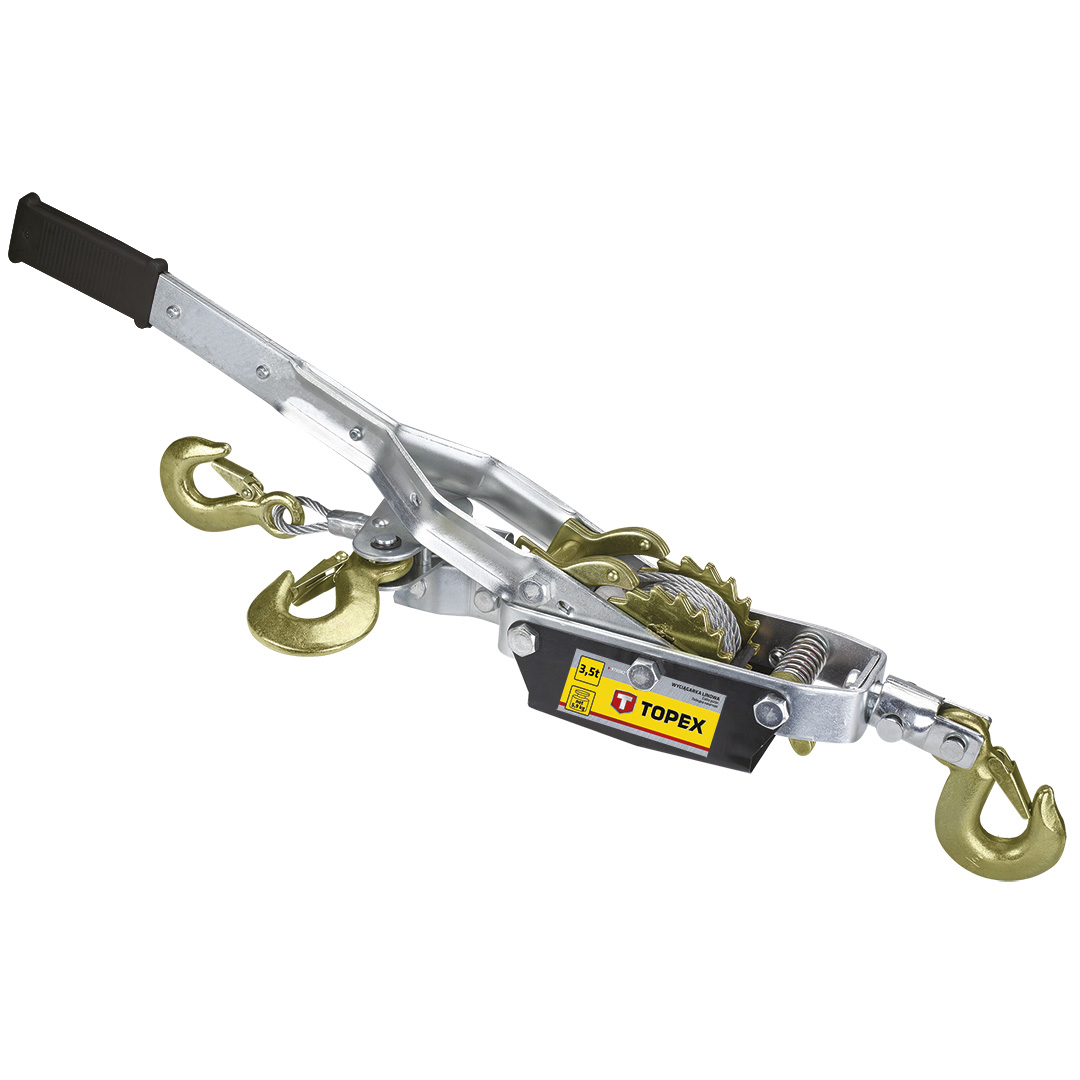 TOP-97X082--Wyciągarka linowa 3.5 t, L max 2.5 m, waga 5.9 kg