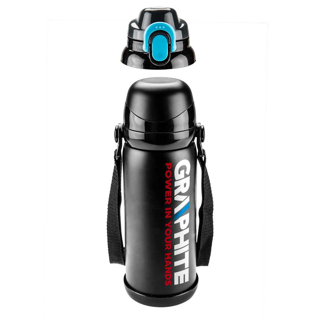 TOP-GD04--Termos, pojemność 800 ml, stal nierdzewna: akcesoria: dodatkowa głowica, pasek