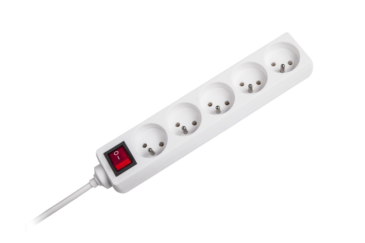 LEC-URZ3032-3B--URZ3032-3B Przedłużacz sieciowy 5 gniazd z przełacznikiem, 3m (1,5mm)Przedłużacz sieciowy to doskonałe rozwiązanie do zastosowania np. w gospodarstwie domowym. Wyposażony został w pięć gniazd o maksymalnym obciążeniu 2300W. Przedłużacz posiada trzyme