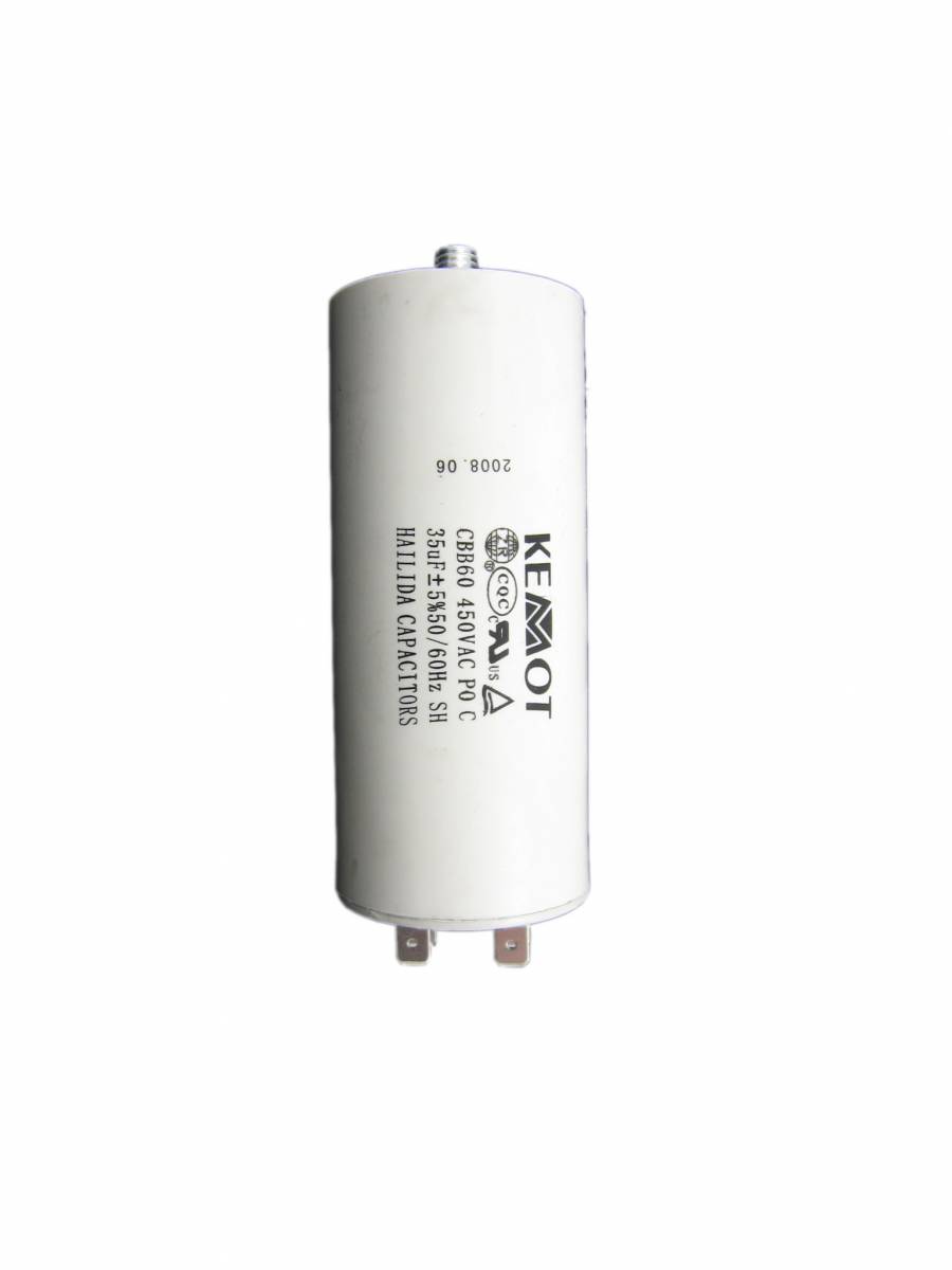 LEC-URZ3136--Kondensator 35uF 450V do silnik&amp;oacute;w jednofazowychZastosowanie: lod&amp;oacute;wki, wentylatory, pompy elektryczne, myjki, wywietrzniki, klimatyzacjaSpecyfikacja:- Pojemność: 35uF- Tolerancja: +/-5%, +/-10%- Napięcie robocze: 110V - 6