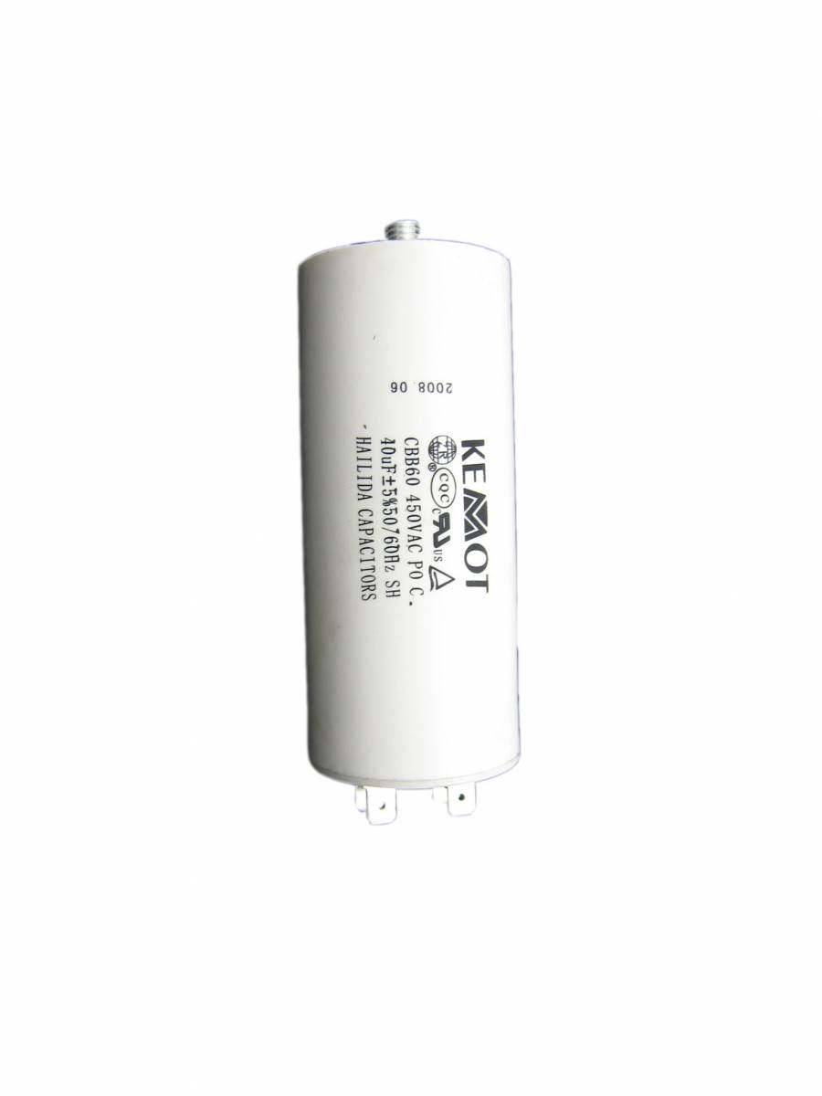 LEC-URZ3137--Kondensator 40uF 450V do silnik&amp;oacute;w jednofazowychZastosowanie: lod&amp;oacute;wki, wentylatory, pompy elektryczne, myjki, wywietrzniki, klimatyzacjaSpecyfikacja:- Pojemność: 40uF- Tolerancja: +/-5%, +/-10%- Napięcie robocze: 110V - 6