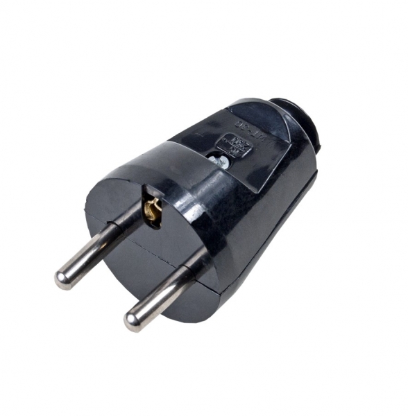 WT-30/CZARNY--Wtyczka prosta rozbieralna. Dostępne kolory: biały, czarny.