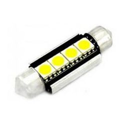 4525--4525 Żar&amp;oacute;wka LED FESTOON 42 CANBUSDane techniczne:rodzaj LED:&amp;nbsp;biały LED 4 szt. 5050SMDdługość: 42mmużycie: m.in.: do podświetlenia tablicy rejestracyjnejpakowane: 2szt./ blistercertyfikat&amp;nbsp;CE