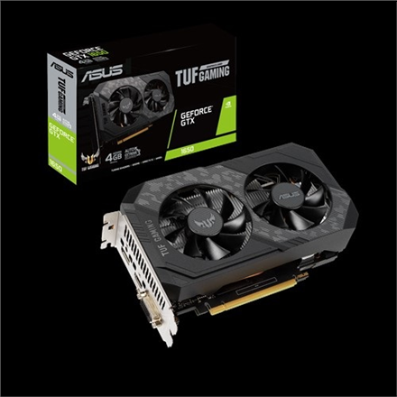 90YV0EZ0-M0NA00--Asus TUF-GTX1650-4GD6-P-GAMING NVIDIA, 4 GB, GeForce GTX 1650, GDDR6, PCI Express 3.0, DVI-D ports quantity 1, HDMI ports quantity 1