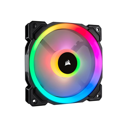 CO-9050071-WW--Corsair Dual Light Loop RGB LED PWM Fan LL120 RGB