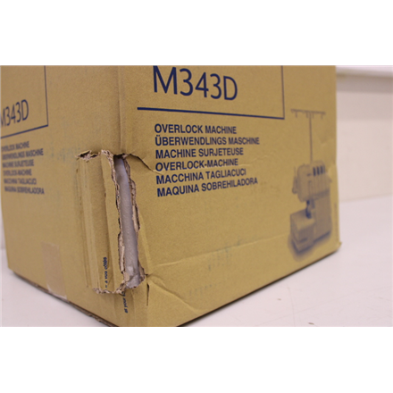 M343DSO--SALE OUT. SEWING MACHINE-OVERLOCK M343D BROTHER Sourcing DAMAGED PACKAGING