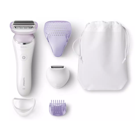 BRL170/00--Philips Shaver BRL170/00	SatinShave Prestige Wet &amp; Dry, Lithium Ion, White/Purple