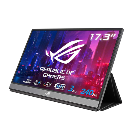 90LM05G1-B02170--Asus ROG Strix Portable Gaming XG17AHPE 17.3 ", IPS, FHD, 1920 x 1080, 16:9, 3 ms, 300 cd/m², Black