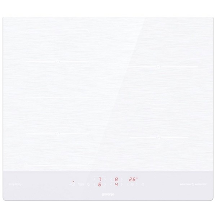 IT643SYW--Gorenje Hob IT643SYW Induction, Number of burners/cooking zones 4, Touch, Timer, White, Display