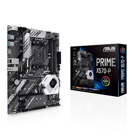 90MB11N0-M0EAY0--Asus PRIME X570-P Processor family AMD, Processor socket AM4, DDR4, Memory slots 4, Supported hard disk drive interfaces M.2, Number of SATA connectors 6, Chipset AMD X, ATX