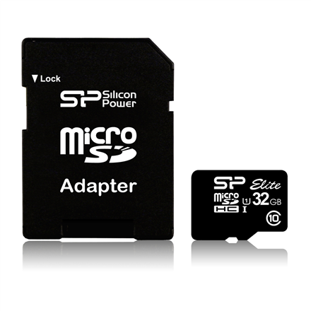 SP032GBSTHBU1V10--Silicon Power 32 GB, Micro SDHC