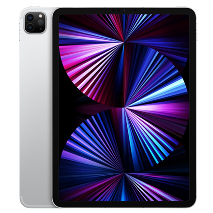 MHR33HC/A--Apple iPad Pro 3rd Gen 11 ", Silver, Liquid Retina display, Apple M1, 16 GB, 2000 GB, Wi-Fi, Front camera, 12 MP, Rear camera, 12+10 MP, Bluetooth, 5.0, iPadOS, 2388 x 1668 pixels