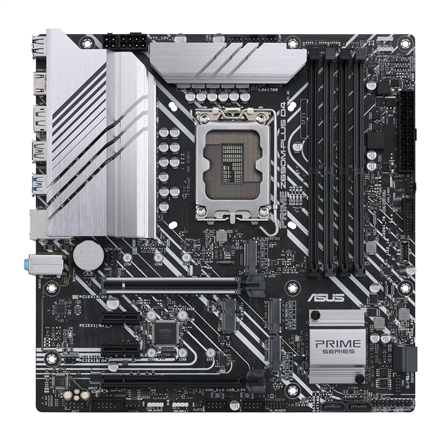 90MB18Q0-M0EAY0--Asus PRIME Z690M-PLUS D4 Processor family Intel, Processor socket LGA1700, DDR4 DIMM, Memory slots 4, Supported hard disk drive interfaces 	SATA, M.2, Number of SATA connectors 4, Chipset Intel Z690, microATX