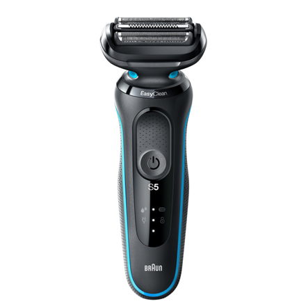 50-M4500cs--Braun Shaver 50-M4500cs Cordless, Charging time 1 h, Lithium Ion, Number of shaver heads/blades 3, Black/Mint, Wet &amp; Dry