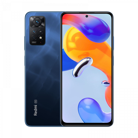 38138--Xiaomi Phones Redmi Note 11 Pro 5G(Atlantic Blue) Dual SIM 6.53“ Super AMOLED 1080x2400/2.2GHz&amp;1.7GHz/128GB/6GB RAM/Android 11/microSDXC/MZB0AW3EU