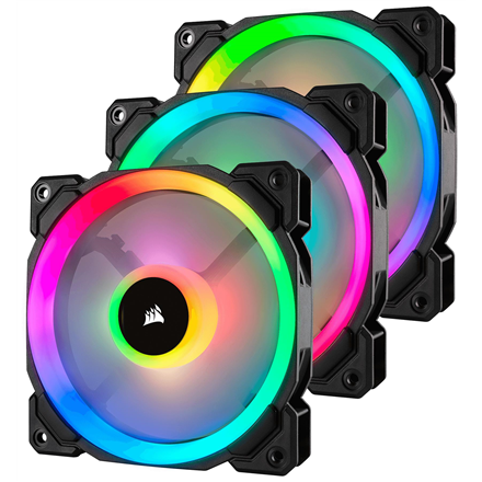 CO-9050072-WW--Corsair LL Series Dual Light Loop RGB LED PWM Fan LL120 RGB (pack of 3)