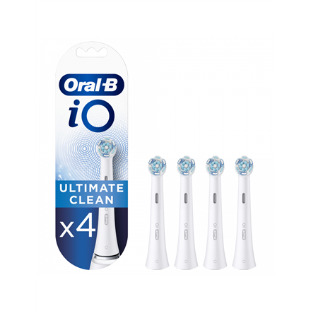 iO refill Ultimate White4--Oral-B Toothbrush replacement iO Ultimate Clean Heads, For adults, Number of brush heads included 4, White
