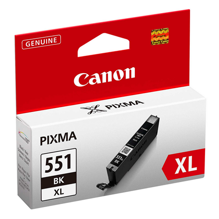 6443B001--Canon CLI-551XL BK Ink Cartridge, Black