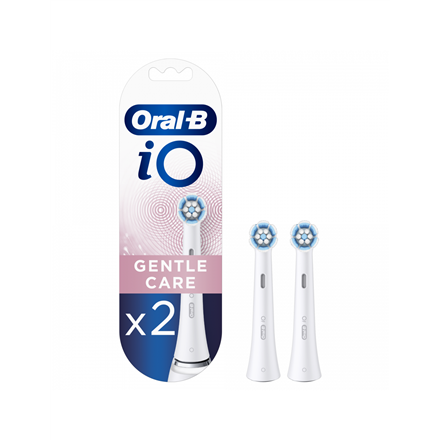 iO refill Gentle Care White 2--Oral-B Toothbrush replacement iO Gentle Care Heads, For adults, Number of brush heads included 2, White