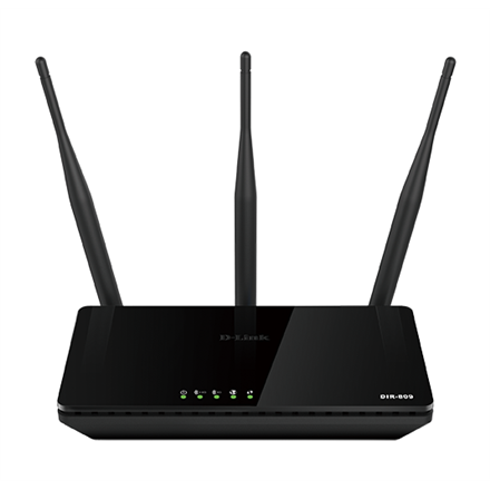 DIR-809/E--D-Link Wireless AC750 Dual Band Router DIR-809/E	 802.11ac, 300+433 Mbit/s, 10/100 Mbit/s, Ethernet LAN (RJ-45) ports 4, Mesh Support No, MU-MiMO Yes, Antenna type 3xExternal