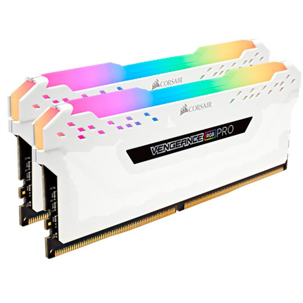 CMW16GX4M2C3200C16W--Corsair C16 Memory Kit VENGEANCE RGB PRO 16 GB, DDR4, 3200 MHz, PC/server, Registered No, ECC No
