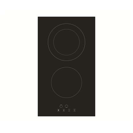 H3.020.DECSP--Simfer Hob H3.020.DECSP Vitroceramic, Number of burners/cooking zones 2, Touch, Black