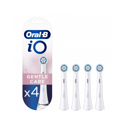 iO refill Gentle Care White 4--Oral-B Toothbrush replacement iO Gentle Care Heads, For adults, Number of brush heads included 4, White