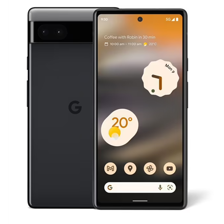 Pixel 6a Charcoal 128--google Pixel 6a Charcoal, 6.1 ", OLED, 1080 x 2400, Google Tensor (5 nm), Internal RAM 6 GB, 128 GB, Nano-SIM, 4G, 5G, Main camera 12.2+12 MP, Secondary camera 8 MP, Android, 12, 4410  mAh