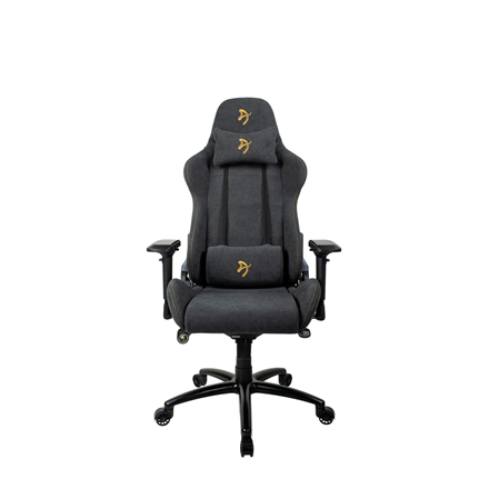 VERONA-SIG-SFB-GD--Arozzi Gaming Chair, Verona Signature Soft Fabric, Black/Golden Logo