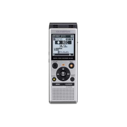 V415121SE000--Olympus WS-852 Silver, Digital Voice Recorder, 1040h (MP3, 8kbps) min