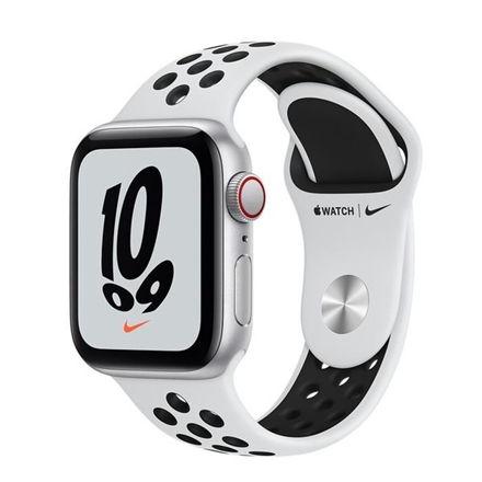 MKT63UL/A--Apple Watch Nike SE GPS + Cellular MKT63UL/A	 44mm, LTPO OLED, Touchscreen, Heart rate monitor, Waterproof, Bluetooth, Wi-Fi, Silver, Black