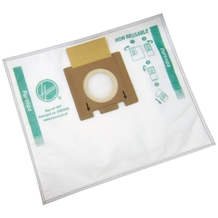 H81--Hoover Pure Epa microfiber Vacuum cleaner bags H81,  4 bags, White