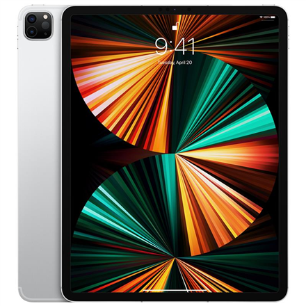 MHR53HC/A--Apple iPad Pro 5th Gen 12.9 ", Silver, Liquid Retina display, XDR, Apple M1, 8 GB, 128 GB, 5G, 4G, Wi-Fi, Front camera, 12 MP, Rear camera, 12+10 MP, Bluetooth, 5.0, iPadOS, 2732 x 2048 pixels