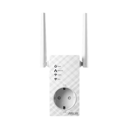 90IG0360-BM3000--Asus Repeater RP-AC53 802.11ac, 2.4GHz/5GHz, 300+433  Mbit/s, 10/100 Mbit/s, Ethernet LAN (RJ-45) ports 1, Antenna type 2xExternal 2dBi, Passthrough Range Extender, AP and Media Bridge mode, One press easy setup, cable free