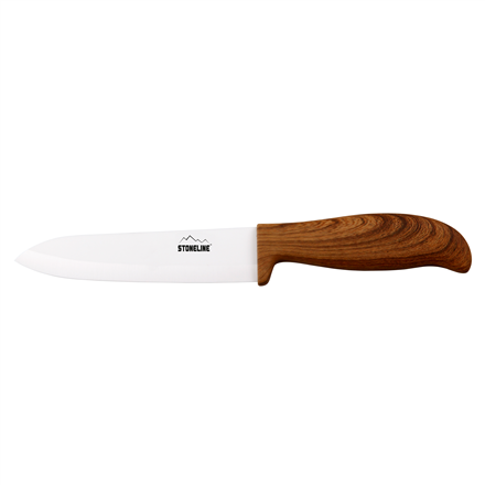 18313--Stoneline Back to Nature Chef's Knife 18313 Ceramic knife, White/Wood, 1 pc(s)