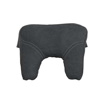 SFB-NECKPILLOW-DG-CUSTOM--Arozzi Custom Soft Fabric Neck Pillow, Dark Grey