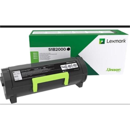 51B2000--Lexmark MS/MX 3/4/5/617 51B2000 Monochrome Laser, Black