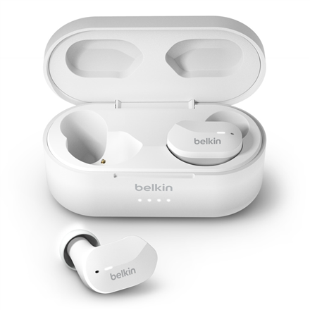 AUC001btWH--Belkin True Wireless Earbuds SoundForm Built-in microphone, Bluetooth, White