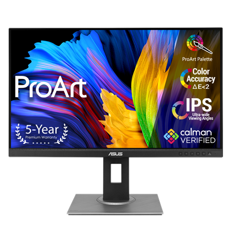 90LM05L1-B01370--Asus ProArt Display PA278QV 27 ", IPS, WQHD, 16:9, 5 ms, 350 cd/m², Black, HDMI ports quantity 1, 2560 x 1440, 75 Hz