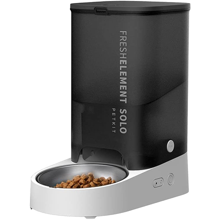 D4 Solo Grey--PETKIT Smart Pet Feeder  Fresh Element Solo Capacity 3 L, Material ABS, Stainless steel, Grey