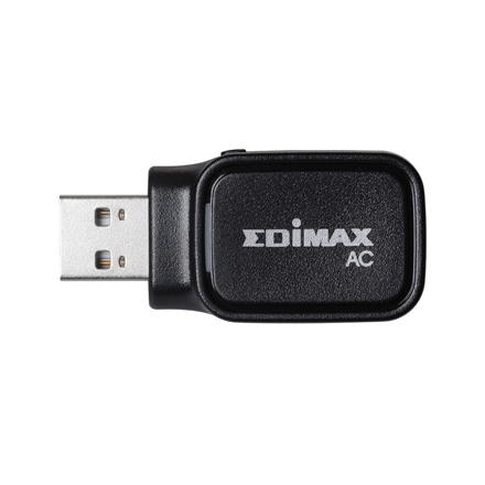 EW-7611UCB--Edimax AC600 Dual-Band Wi-Fi USB Adapter 2.4GHz/5GHz, Antenna type Internal, USB ports quantity 1